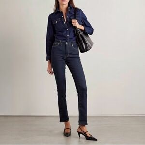 Frame Jeans Le  High Straight High Rise Straight Fit Cropped Jeans Size 23